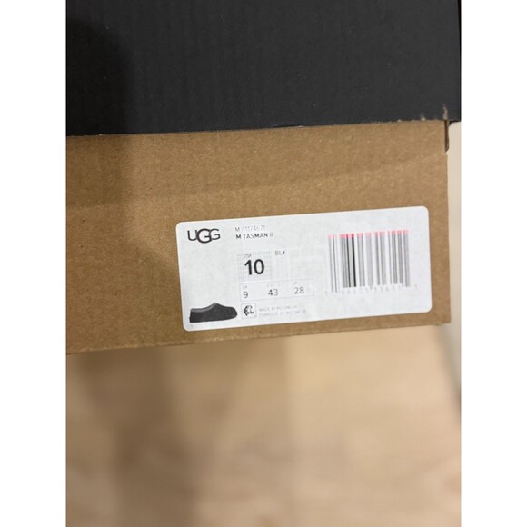 NEW UGG Mens Tasman II Slipper Black Authentic Size 10 main image 4